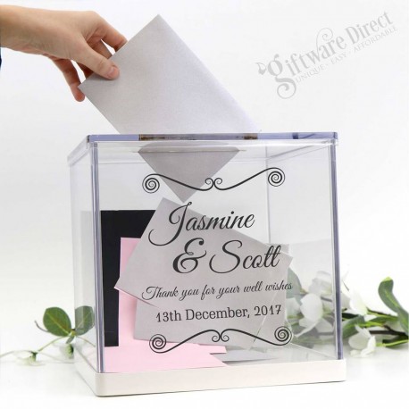 Wedding Personalised Acrylic Wishing Well Wedding Personalised Acrylic Wishing Well